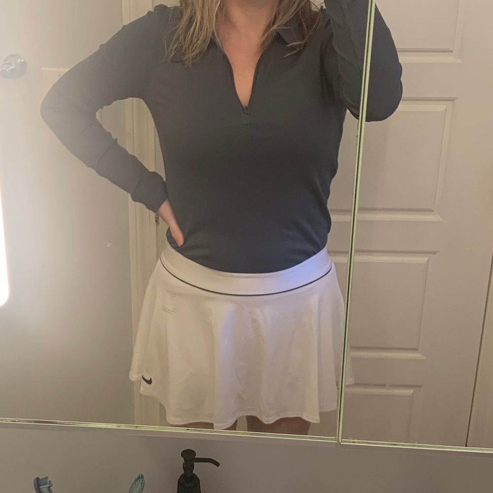 White Nike Dri-Fit Tennis Skirt